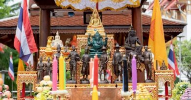 มหาพิธียกฉัตรพระประธานบวงสรวงพระแม่ธรณี เบิกเนตรพระพิฆเนศ หนุนนำชีวิต และเปิดขุมทรัพย์แห่งความสำเร็จ