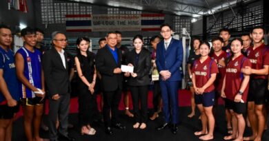 “เทคบอล” ยันกวาด 5 เหรียญทอง “คิกบ็อกซิ่ง” ไม่น้อยหน้าจอง 5 ทอง หลังได้กำลังใจจาก ดร.ณัฏฐ์ ธีรณัฐสุภานนท์ ที่ปรึกษากิตติมศักดิ์คณะกรรมาธิการการท่องเที่ยวและการกีฬาวุฒิสภา , ที่ปรึกษาคณะอนุกรรมาธิการด้านการกีฬา วุฒิสภา และประธานมูลนิธิกองทุนพัฒนาการกีฬา ก่อนลุยศึกซีเกมส์ครั้งที่ 33