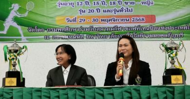 กรมพลศึกษา ผนึกกำลังสมาคมกีฬาซอฟท์เทนนิสแห่งประเทศไทย จัดการแข่งขันกีฬาซอฟท์เทนนิสกีฬาระหว่างโรงเรียน ประจำปีการศึกษา 2568 ระหว่างวันที่ 29 – 30 พ.ย.68