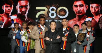 เวทีราชดำเนิน ฉลองยิ่งใหญ่ครบ 80 ปี แถลงเปิดศึกประวัติศาสตร์ส่งท้ายปี“R80 Rajadamnern Anniversary” จัดเต็ม 8 คู่มวยไทยที่ยิ่งใหญ่ที่สุดในรอบปีเดิมพันโบนัสเฉียด 8 ล้านบาท ระเบิดความมันส์ 27 ธันวาคมนี้!